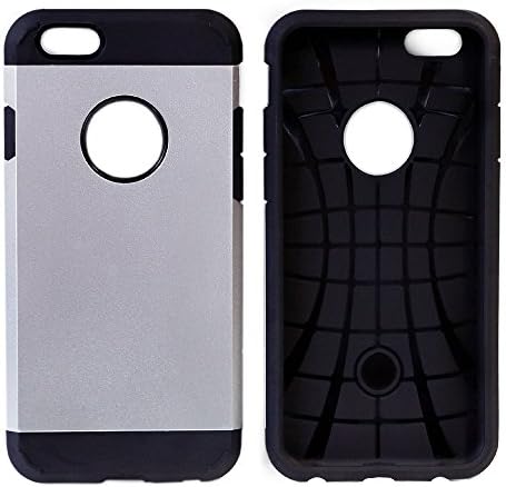 I Phone 6 Case, I Phone 6s Case,shock Dispersion Technology, Bumper Case, Ultra Slim, Tough,[non Slip] [Perfect Fit] Excellent Grip, Slimmer, Rugged Spider Web Ultimate Protection with Lifetime Warranty.Silver.