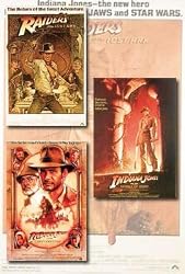Indiana Jones I, II, III - Movie Poster Set (3 Individual Full Size Movie Posters) (Size: 27" x 40" each)
