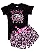 Activewear Apparel Girl's Dance Top and Shorts Pajama Set