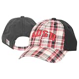 San Diego State University Aztecs Women's 2-tone Plaid Adjustable Slouch Hat