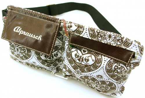 ALPRAUSCH H&uuml;fttasche G&uuml;rteltasche Hip Bag LETTEN choc