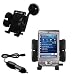 HP iPaq 111 Flexible Auto Windshield Holder with Car Charger - Uses Gomadic TipExchange