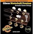 Gibson Masterbuilt Premium Phosphor Bronze Acoustic Guitar Strings, Ultra Light 11-52