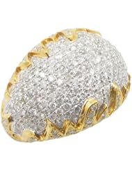 14k White and Yellow Gold 2.7ctw Diamond Cocktail Ring 17058K Size 8