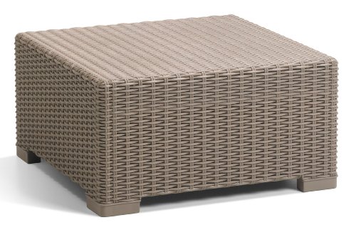 Allibert 198074 Lounge Tisch California Table Rattanoptik, Kunststoff, cappuccino Preisvergleich