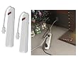 Pack of 2 White 6-Outlet Indoor Christmas Power Strips