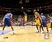 Kobe Bryant - '04 Finals 3 point shot/ front view by Unknown. Size 10.00 inches width...