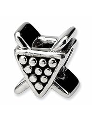 Sterling Silver Reflections Pool Balls and Cues Bead QRS1622