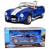 Shelby Cobra 427 S C Convertitble 1:24 Scale (blue) by Welly%3A 1 24 Scale
