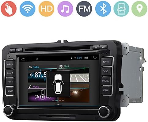 Audiosources Android4.4.4 GPS Navigation For VW Golf EOS Passat Jetta Caddy Tiguan Touran Sharan Scirocco Beetle Amarok Polo Skoda Octavia Superb Yeti Fabia Patrick Roomster 2006-2016