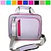 Grey with Pink Trim Durable Protective Shoulder Carrying Bag with Removable Shoulder Strap for Verizon Wireless New Motorola Xoom Multi-Touch 10 inch Tablet (Android 3.0 Honey comb Platform), Many Color Available, Pink