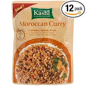 Kashi 7 Whole Grain Pilaf, Moroccan Curry, 8.5-Ounce Bags (Pack of 12)