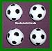 Regent-Halex Replacement Foosballs (Pack of 4), Black/White, Small