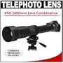 Vivitar 650-1300mm f/8-16 SERIES 1 Telephoto Zoom Lens with 2x Teleconverter (=650-2600mm) for Nikon D40, D60, D90, D300, D300s, D3, D3s, D3x, D7000, D3000, D3100 & D5000 Digital SLR Cameras