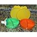 Tupperware 2 Toddler Size Divided Dishes with Seals in Various Colors