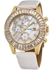 August Steiner Womens ASA837YG Swiss Quartz Baguette Bezel Watch