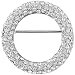 Festive Crystal Wreath Pugster Brooch
