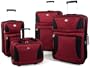 American Tourister Acclaim 4 Piece Nested Luggage Set,Burgundy,One Size
