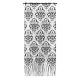 Heritage Lace Halloween Damask 38-Inch Wide by 84-Inch Drop Panel, Black