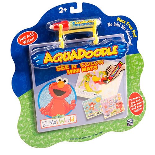 Childrens Toyshop  Toys : Spin Master Aquadoodle See N' Color Mini Mats ELMO'S WORLD