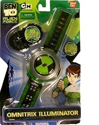2008 Ben 10 Ten Alien Force Omnitrix Illuminator 30 Images Black & Green Face