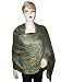Paisley Green Indian Pashmina Shawl,Wrap Throw Reversible Free Shipp