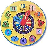 Melissa & Doug Wooden Shape Sorting Clock