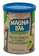 Mauna Loa Macadamias, Maui Onion & Garlic, 4.5-Ounce Containers (Pack of 6)