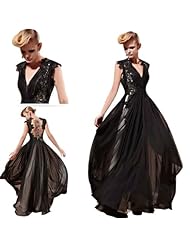 Beaded Crystal Applique Lace Crystals Chiffon/Taffeta/Tulle Evening Dress 