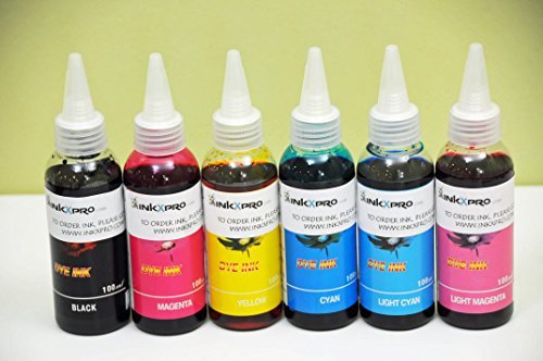 Inkxpro Brand 600ml Hi-definition Dye Ink Refills for Epson Artisan 1430, Stylus Photo 1400 All-in-one Printer