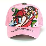 Ed Hardy - Ed Hardy Pink Platinum Devil Woman Hat