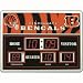 Team Sports Cincinnati Bengals 14x19 Scoreboard/Clock/Thermometer