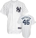Andy Pettitte Jersey: Adult 2009 Majestic Home Pinstripe Replica #46 New York Yankees Jersey