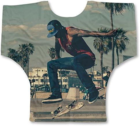 Skater Boy Ladies Bat Wings Top, XXL