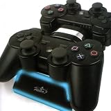 PS3 ワイヤレスコントローラー 充電スタンド LEDイルミネーション内蔵 for playstation 3