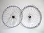 700c Handspun Wheel set Checker Board Black and White