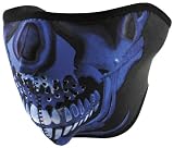 Zan Headgear Half Face Neoprene Mask Blue Chrome OSFA WNFM0024H
