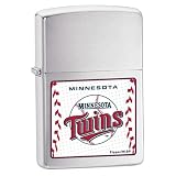 ZIPPOL Brushed Chrome, Minnesota Twins
