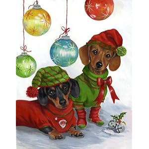 Dachshund Christmas Cards