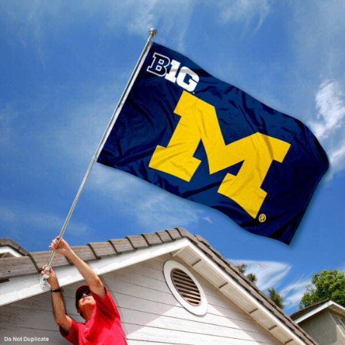 Michigan Wolverines UM University Large College Flag