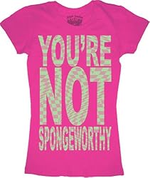 Seinfeld You're Not Sponge-worthy Juniors Pink T-Shirt Tee