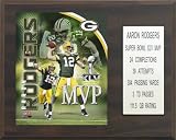NFL Aaron Rodgers Green Bay Packers Super Bowl MVP Plaque