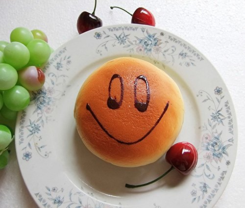 Moving Box 2 PCS Fake Cake Artificial Smile Face Bread Decorate Kitchen Toys Also for Dining Room, Restaurant, Hotel