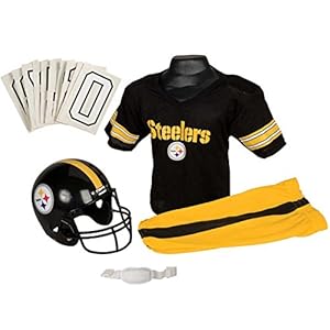 Franklin Sports NFL Pittsburgh Steelers Deluxe Youth Uniform Set, Medium
