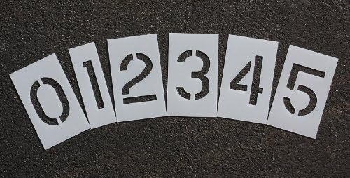 RAE - 4" NUMBER KIT Plastic Paint Stencils, for use with any paint - 1/16" - Duro-Last - STL-116-8040