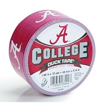 Duck Brand 240077 University of Alabama College Logo Duct Tape, 1.88-Inch by 10 Yards, Single Roll