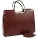 Womens Fine Embossed Leather-like Briefcase/laptop Bag, Burgandy