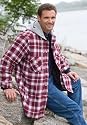 KingSize Big & Tall Fleece-Hooded Shirt Jacket