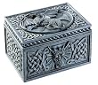 Dragon Celtic Jewelry Box - Cold Cast Resin - 5.25'' Length