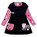 Coralup Little Girls Skirt Autumn Long Sleeve Dress(Navy,5-6 Years)